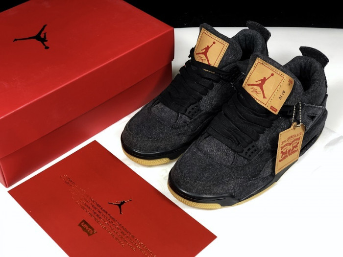 air jordan 4 retro L*v*s nrg L*v*s - black denim ao2571-001
