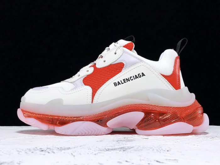 blcg sneaker triple.s.gomma white-red-grey