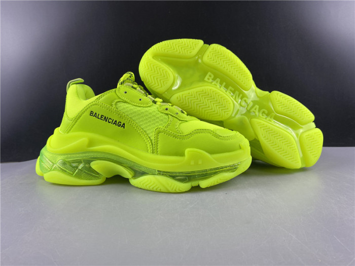 blcg sneaker triple.s.gomma fluorescent green 541624 w2ff1 3720