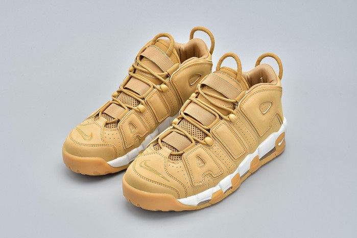 nike air more uptempo prm “wheat” brown aa4060-200