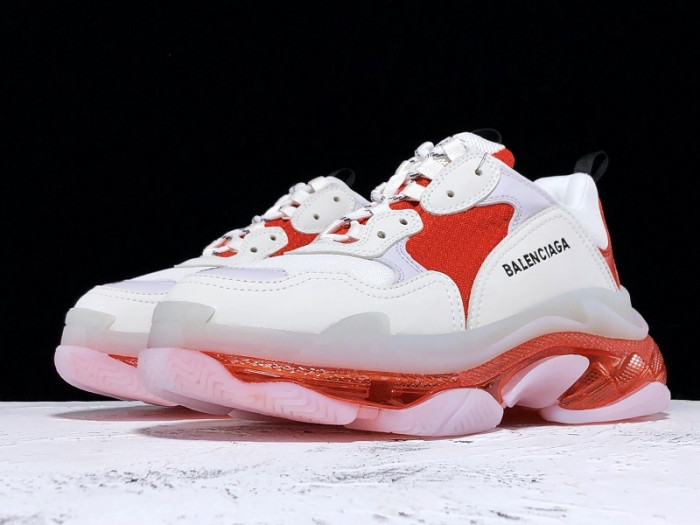 blcg sneaker triple.s.gomma white-red-grey