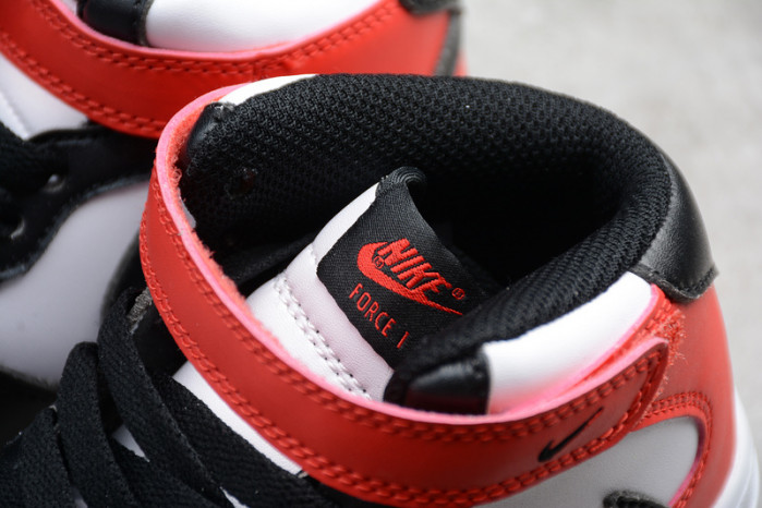 kids nike air force 1 mid 07 x travis scott white black red 314197-016