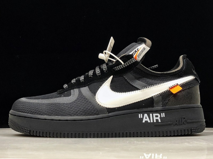 nikeair force 1 low ow black white ao4606-001