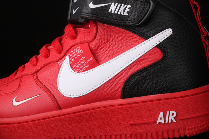 air force 1 mid utility university red 804609-605
