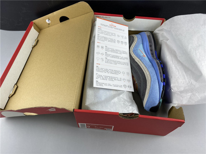 nike air max 97 corduroy light blue cq7512-462