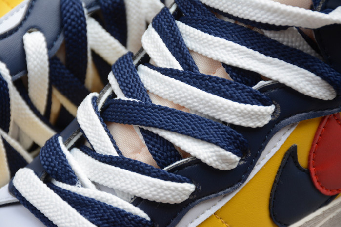 sacai x nike blazer mid varsity maize bv0072-700