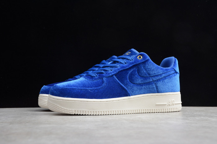 air force 1 low premium 3 velour blue void at4144-400