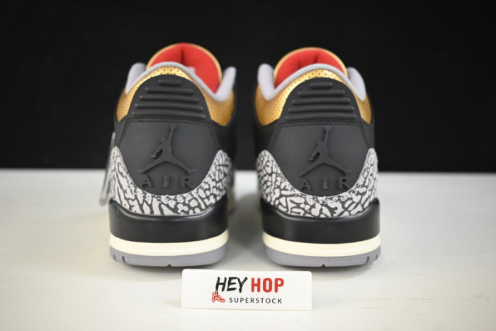 air jordan 3 wmns black gold ck9246-067