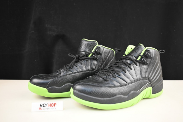 air jordan 12 black green dv12345
