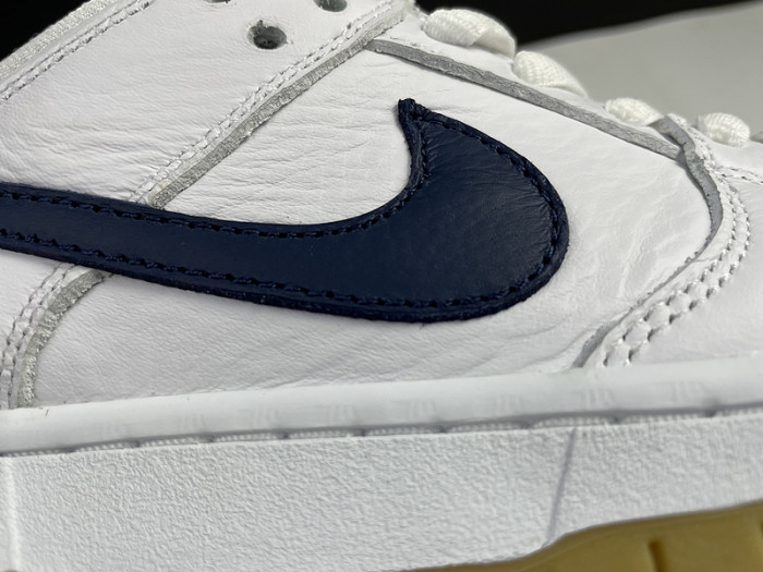nike sb dunk low orange label white navy cz2249-100