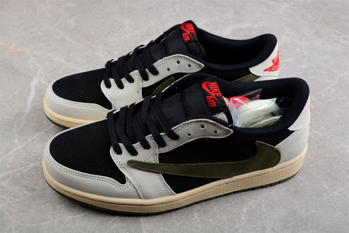 travis scott x air jordan 1 low og wmns “olive” dz4137-106
