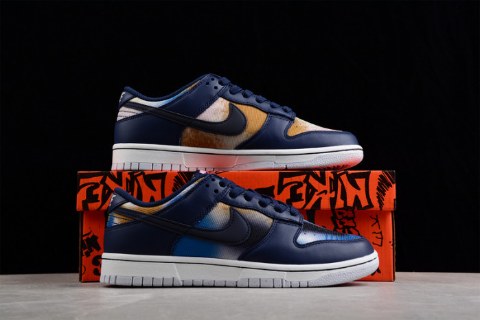 nike dunk low graffiti navy dm0108-400