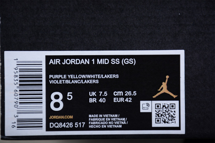 air jordan 1 mid lakers dq8426-517