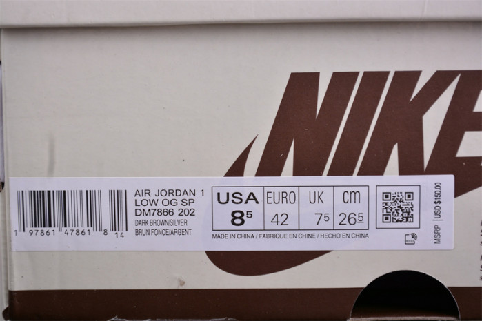 travis scott x air jordan 1 low og “velvet brown” dm7866-202