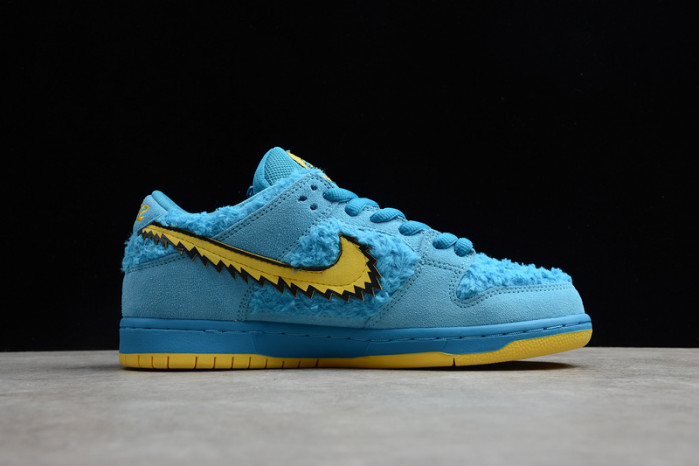 grateful dead nike sb dunk low blue bear cj5378-400