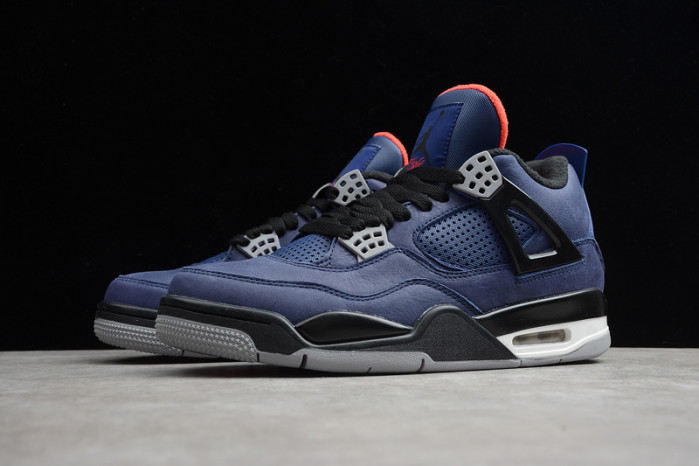 air jordan 4 wntr loyal blue habanero red black cq9597-401