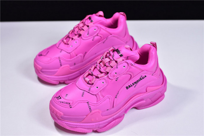 blcg sneaker triple.s.gomma rose red 524039 w2fa1 7634