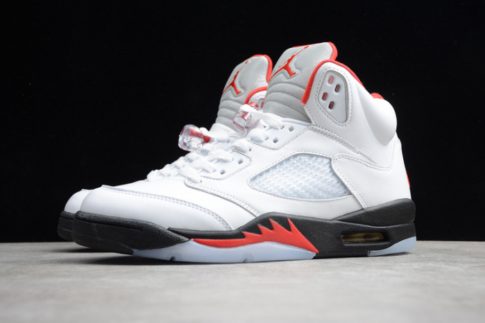 air jordan 5 retro fire red silver tongue (2020) da1911-102