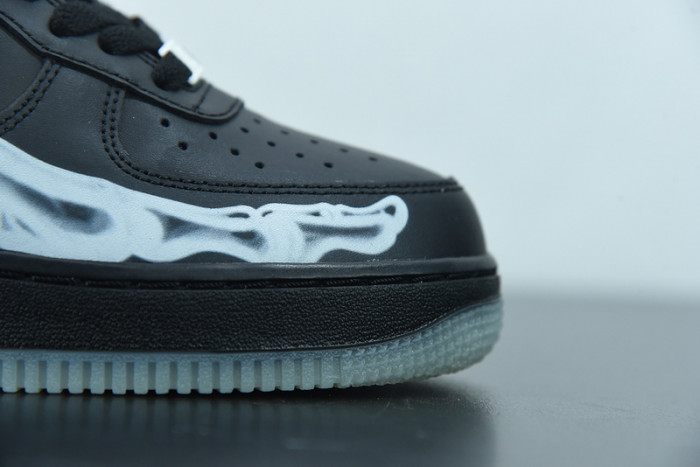 nike air force 1 low black skeleton halloween (2019) bq7541-001