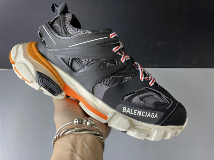 blcg sneaker tess.s.gomma black white orange 542436 w1gb7 2019