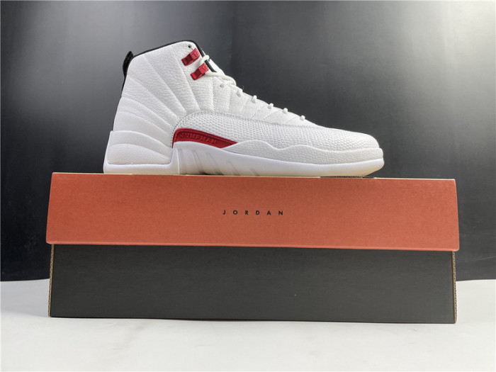 air jordan 12 twist white university red ct8013-106