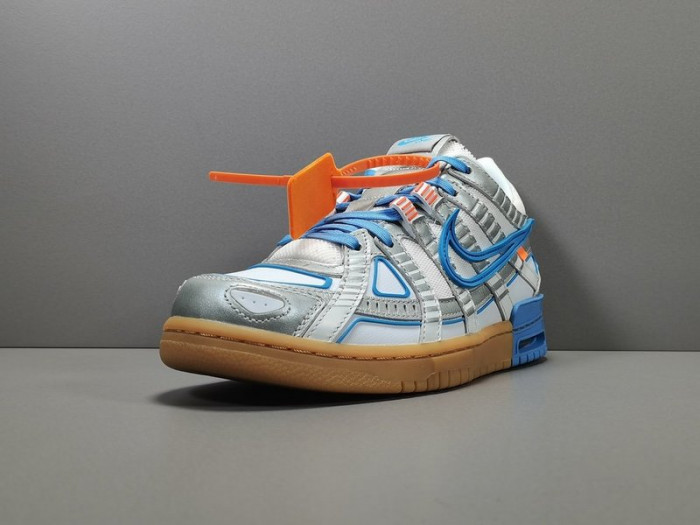 ow nike air rubber dunk "university blue" cu6015-100