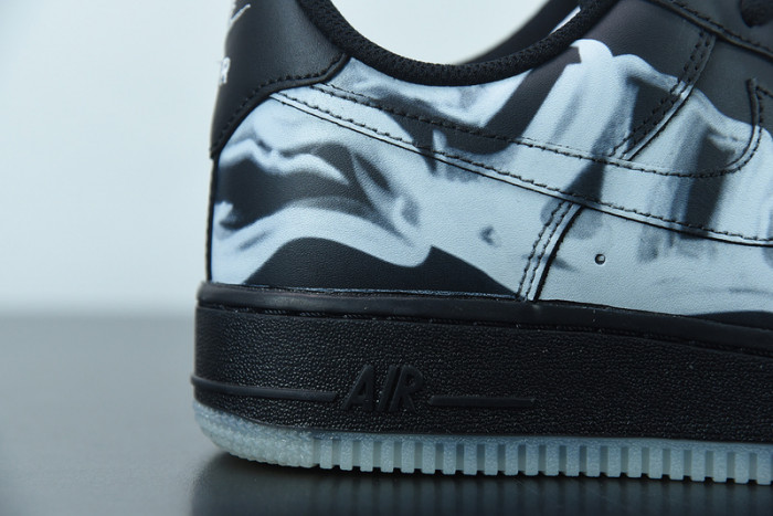 nike air force 1 low black skeleton halloween (2019) bq7541-001