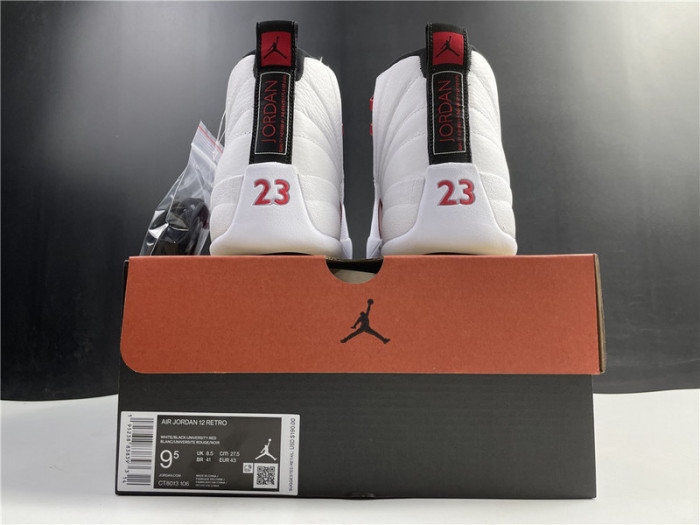 air jordan 12 twist white university red ct8013-106
