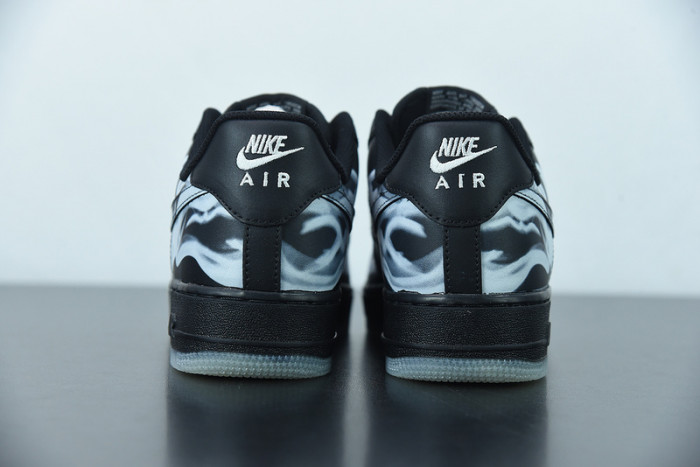 nike air force 1 low black skeleton halloween (2019) bq7541-001
