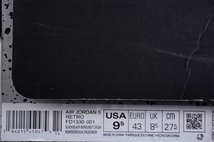 a ma maniére x air jordan 5 “black” fd1330-001