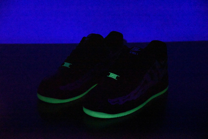 nike air force 1 low black skeleton halloween (2019) bq7541-001