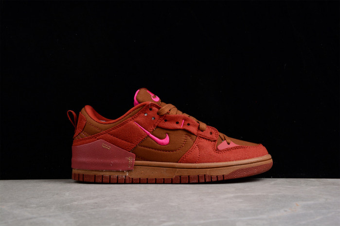 nike dunk low disrupt 2 desert bronze pink prime (w) dh4402-200