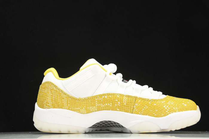 air jordan 11 low wmns “yellow snakeskin” ah7860-107
