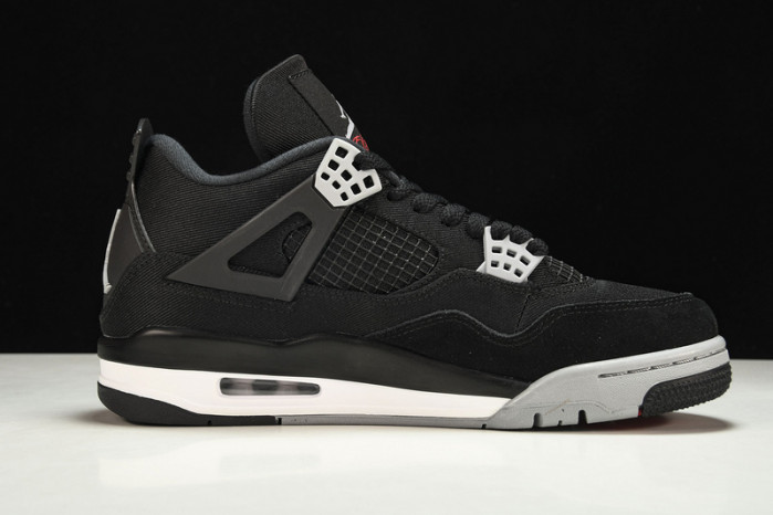 air jordan 4 black canvas dh7138-006