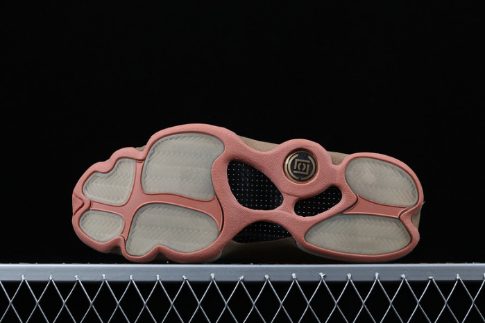 clot x air jordan 13 low sepia stone/canteen-terra blush at3102-200