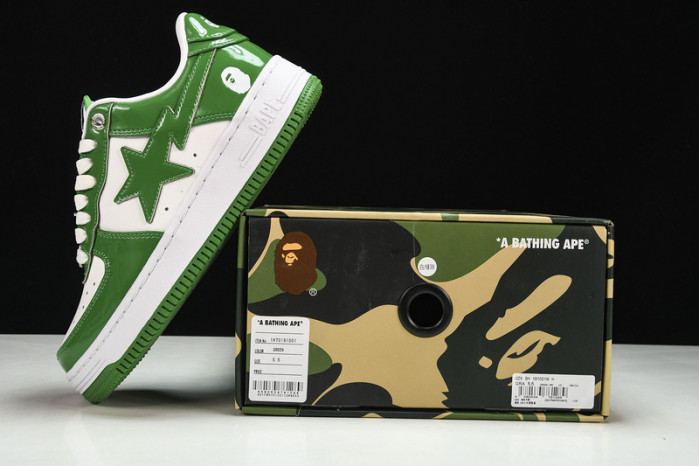 a bathing ape bape sta low green hp33-126