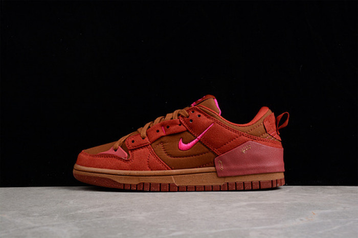 nike dunk low disrupt 2 desert bronze pink prime (w) dh4402-200