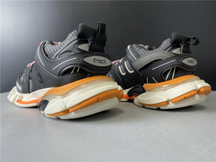 blcg sneaker tess.s.gomma black white orange 542436 w1gb7 2019