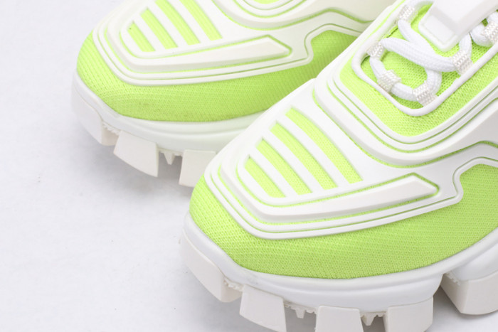 pra cloudbust thunder knit white and fluorescence green