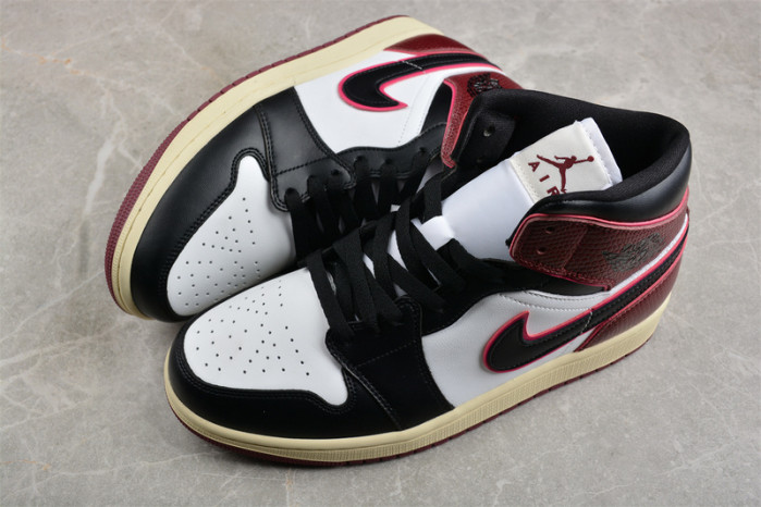 air jordan 1 mid wmns “bordeaux” fq7818-101