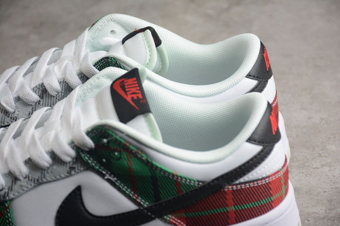 nike dunk low tartan plaid dv0827-100