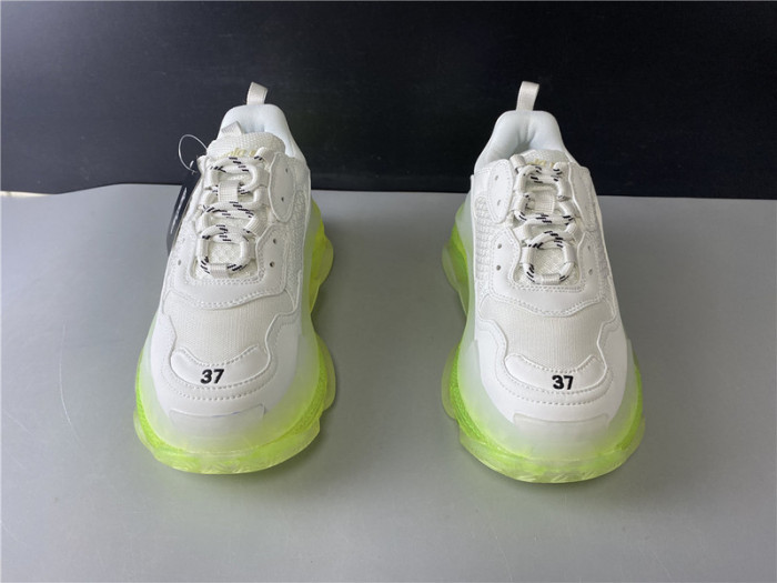 blcg sneaker triple.s.gomma fluorescent white 544351 w09o1 0828