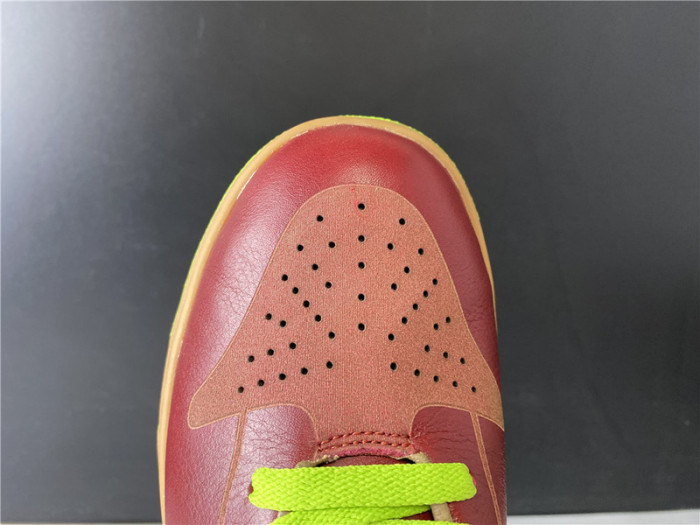 nike dunk low 1-piece laser varsity red chartreuse 311611-661