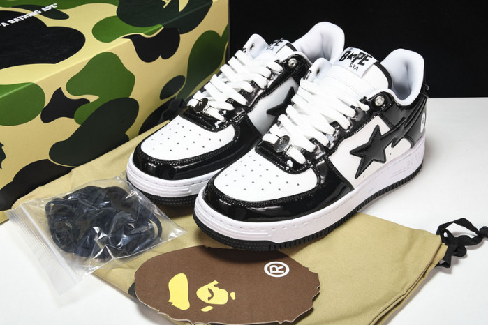 a bathing ape bape sta low black hp33-127