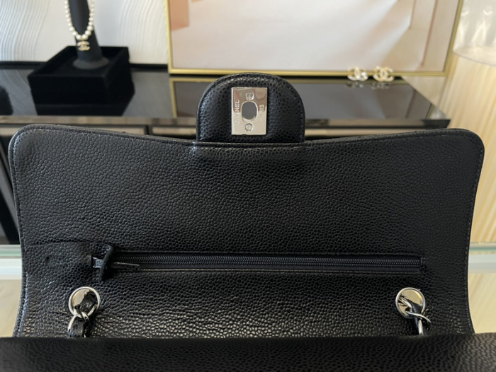 c*h*a*nel flap caviar bag