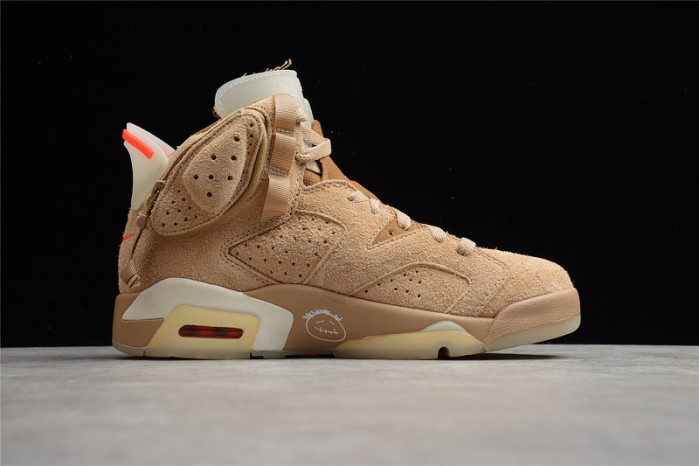 travis scott x air jordan 6 “british khaki” dh0690-200