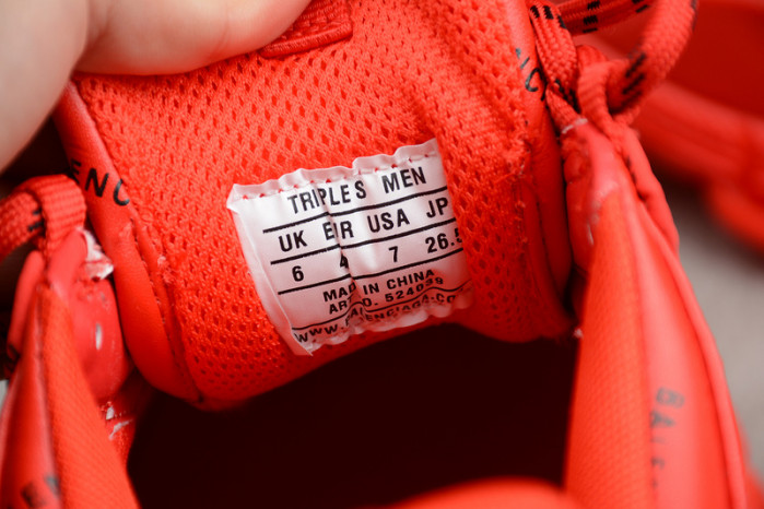 blcg sneaker triple.s.gomma red 524039 w2fa1 7632