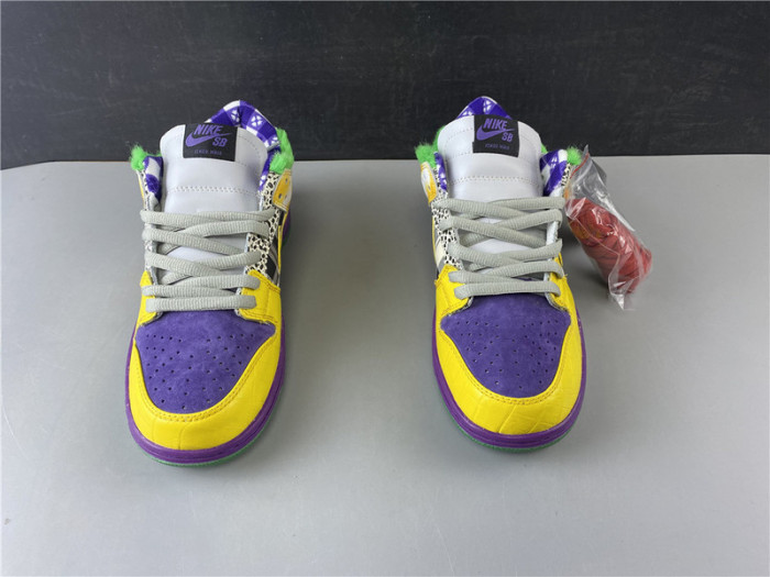 nike duck low pro purple yellow 318403-137