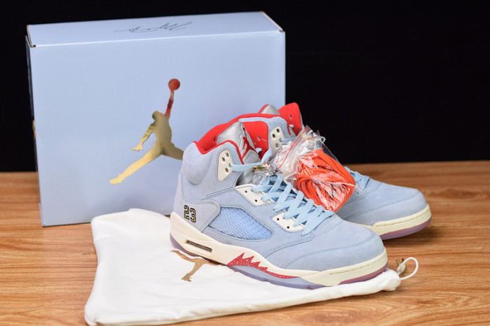 trophy room x air jordan 5 jsp ice blue ci1899-400