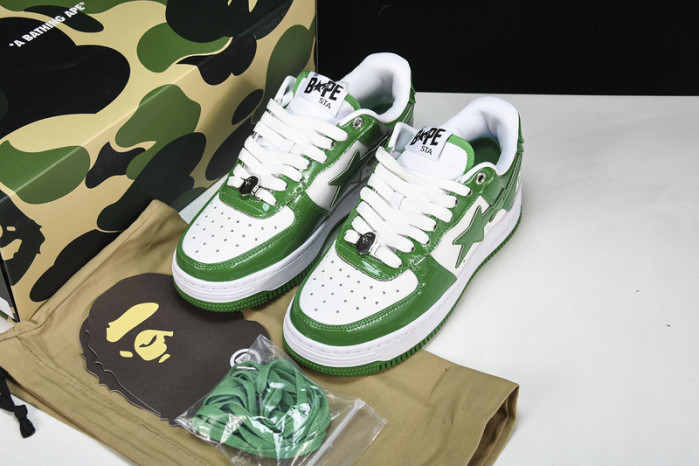 a bathing ape bape sta low green hp33-126